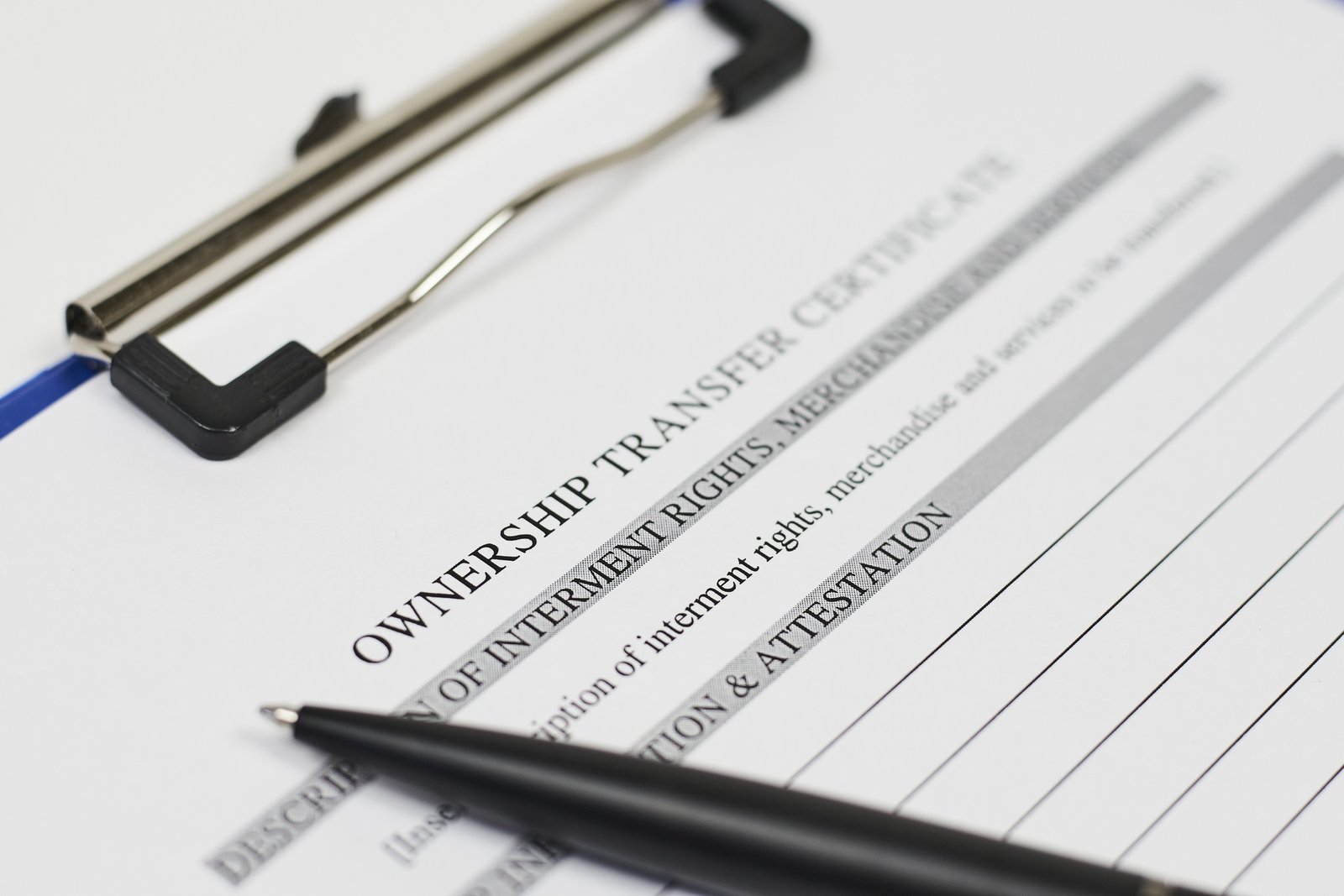 Transfer Of Ownership